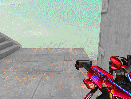 《CF》生化追击模式玩炮点位教学3