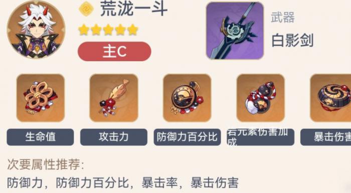 原神荒泷一斗全阶段配装教程3