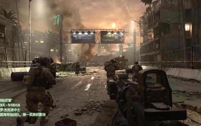 使命召唤4黑鹰坠落在哪1