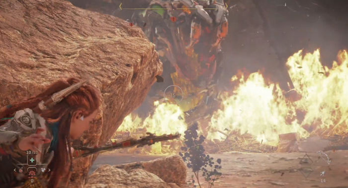 地平线西之绝境游牙兽怎么打2