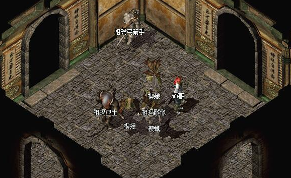 传奇祖玛阁下七层走法图解_祖玛阁药品小贩怎么去七层大厅