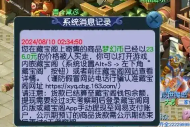 梦幻西游藏宝阁可以卖什么用3