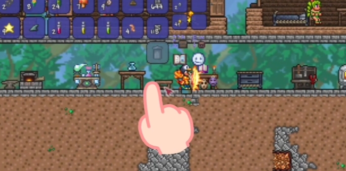 泰拉瑞亚怎么合成药水桌1